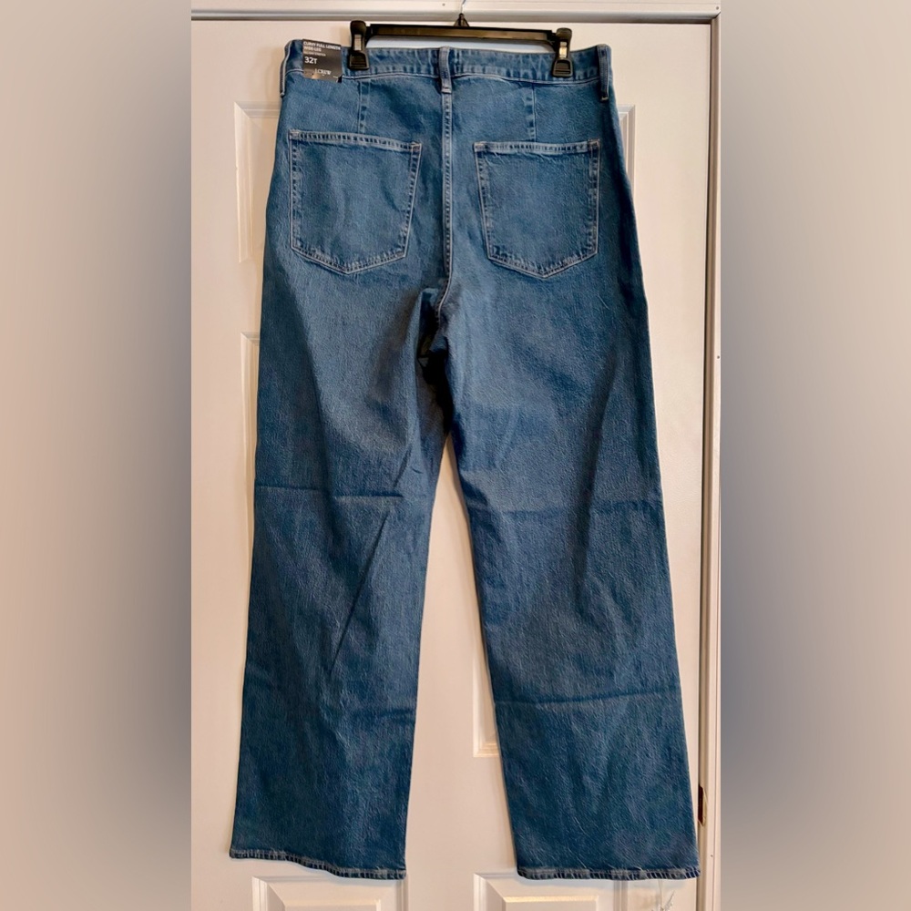 NWT J.Crew Factory Wide Leg Women's Jeans, size 32T - Picture 4 of 9
